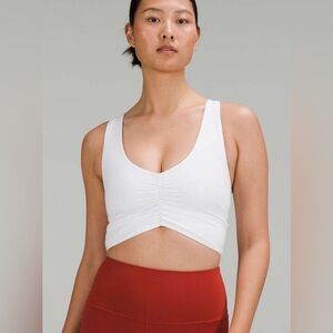 Lululemon Ruched Nulu Longline Yoga Bra
White Size 4
